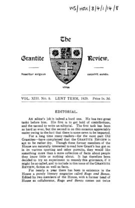 The Grantite Review Vol. XIII No. 8