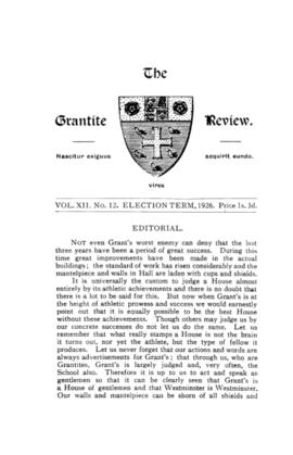 The Grantite Review Vol. XII No. 12