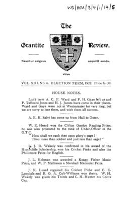 The Grantite Review Vol. XIII No. 6