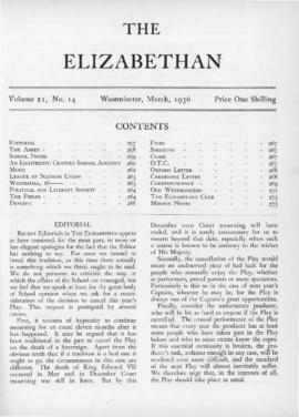 The Elizabethan, Vol. 21, No. 14