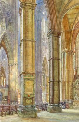 Westminster Abbey looking North-West from Poets' Corner by T.M. Rooke