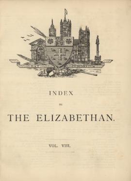 The Elizabethan, Vol. 8, Index