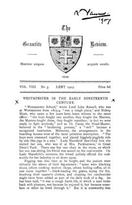 The Grantite Review Vol. VIII No. 5