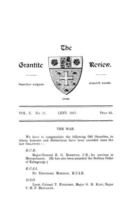 The Grantite Review Vol. X No. 11