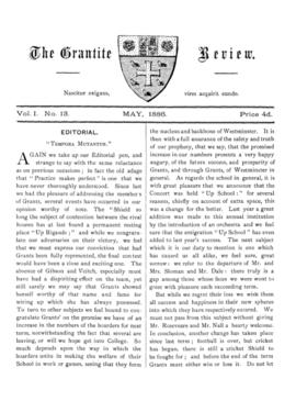 The Grantite Review Vol. I No. 13