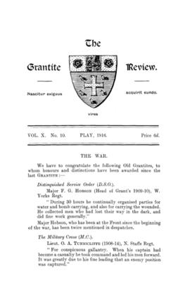 The Grantite Review Vol. X No. 10