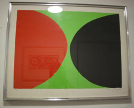 Red and Black on Green by Terry Frost