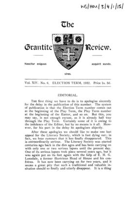 The Grantite Review Vol. XIV No. 6