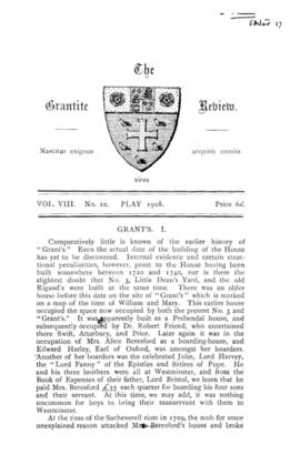 The Grantite Review Vol. VIII No. 10