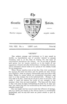 The Grantite Review Vol. VIII No. 2