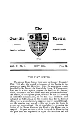 The Grantite Review Vol. X No. 2
