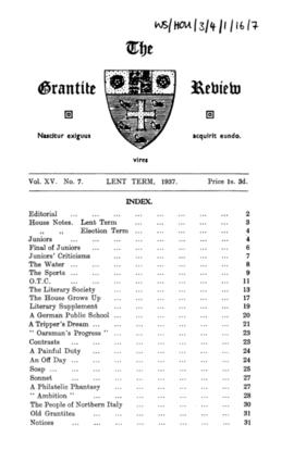 The Grantite Review Vol. XV No. 7