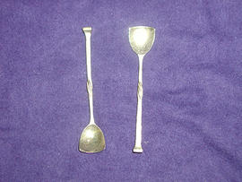 Pair of silver-gilt spoons