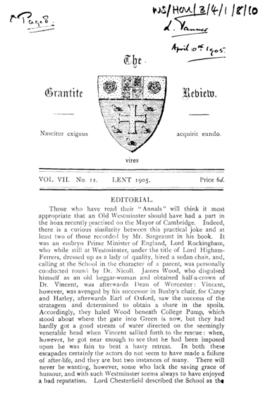 The Grantite Review Vol. VII No. 11