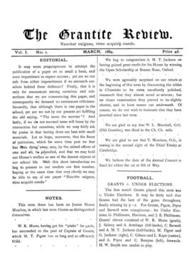 The Grantite Review Vol. I No. 1