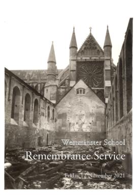 Order of Service for 2021 Westminster School Remembrance Service