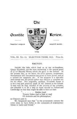 The Grantite Review Vol. XI No. 12