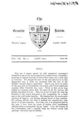 The Grantite Review Vol. VII No. 2