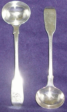 Pair of silver spoons