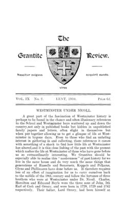 The Grantite Review Vol. IX No. 2