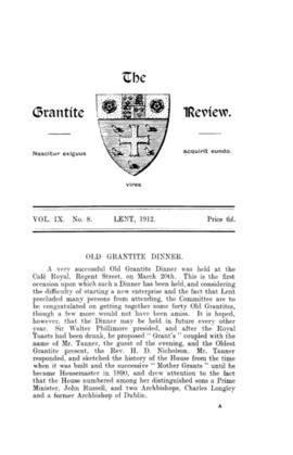 The Grantite Review Vol. IX No. 8
