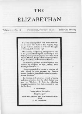 The Elizabethan, Vol. 21, No. 13