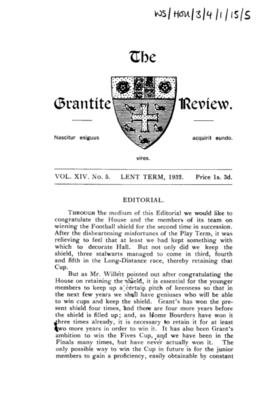 The Grantite Review Vol. XIV No. 5