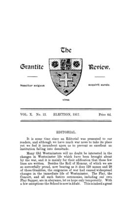 The Grantite Review Vol. X No. 12