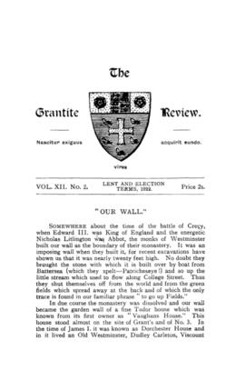 The Grantite Review Vol. XII No. 2