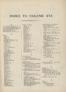 The Elizabethan, Vol. 16, Index