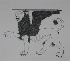 Winged Lion by Eric Gill