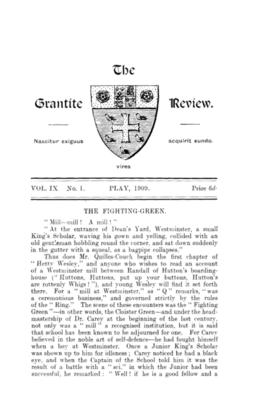 The Grantite Review Vol. IX No. 1