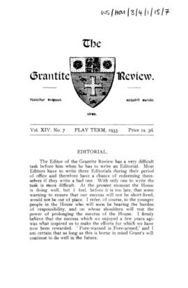 The Grantite Review Vol. XIV No. 7