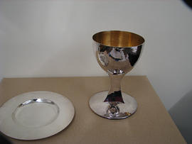 Silver Chalice and Paten