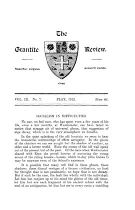 The Grantite Review Vol. IX No. 7