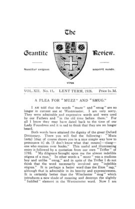 The Grantite Review Vol. XII No. 11