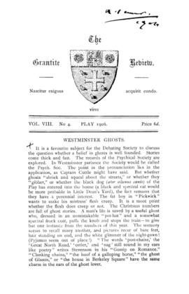 The Grantite Review Vol. VIII No. 4