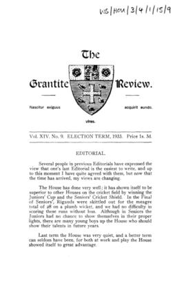 The Grantite Review Vol. XIV No. 9
