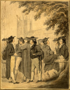 King's Scholars attributed to Thomas Rowlandson