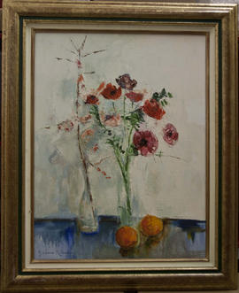 Anemones and Oranges by Barbara Robinson