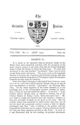 The Grantite Review Vol. VIII No. 11