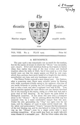The Grantite Review Vol. VIII No. 7