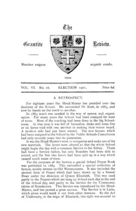 The Grantite Review Vol. VI No. 16