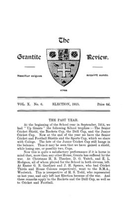The Grantite Review Vol. X No. 6
