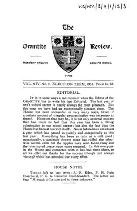 The Grantite Review Vol. XIV No. 3