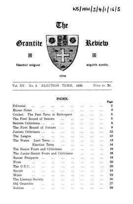 The Grantite Review Vol. XV No. 5