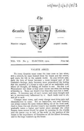 The Grantite Review Vol. VII No. 3