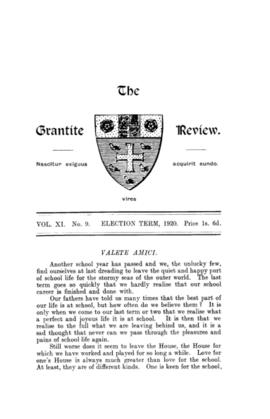 The Grantite Review Vol. XI No. 9