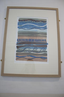 Seaside Monoprint by Chris Clarke