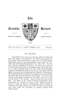 The Grantite Review Vol. XI No. 11
